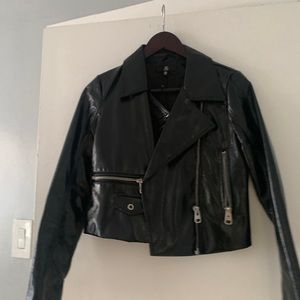 Patent leather jacket